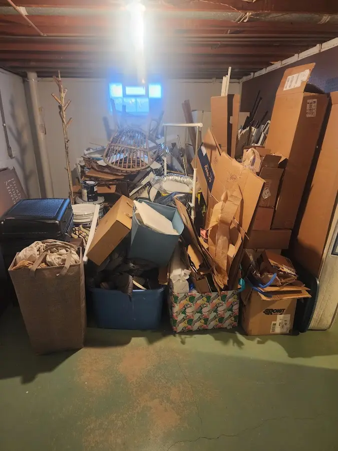 Roll-off dumpster container at job site for Concrete Dumpster Rental in DuPont